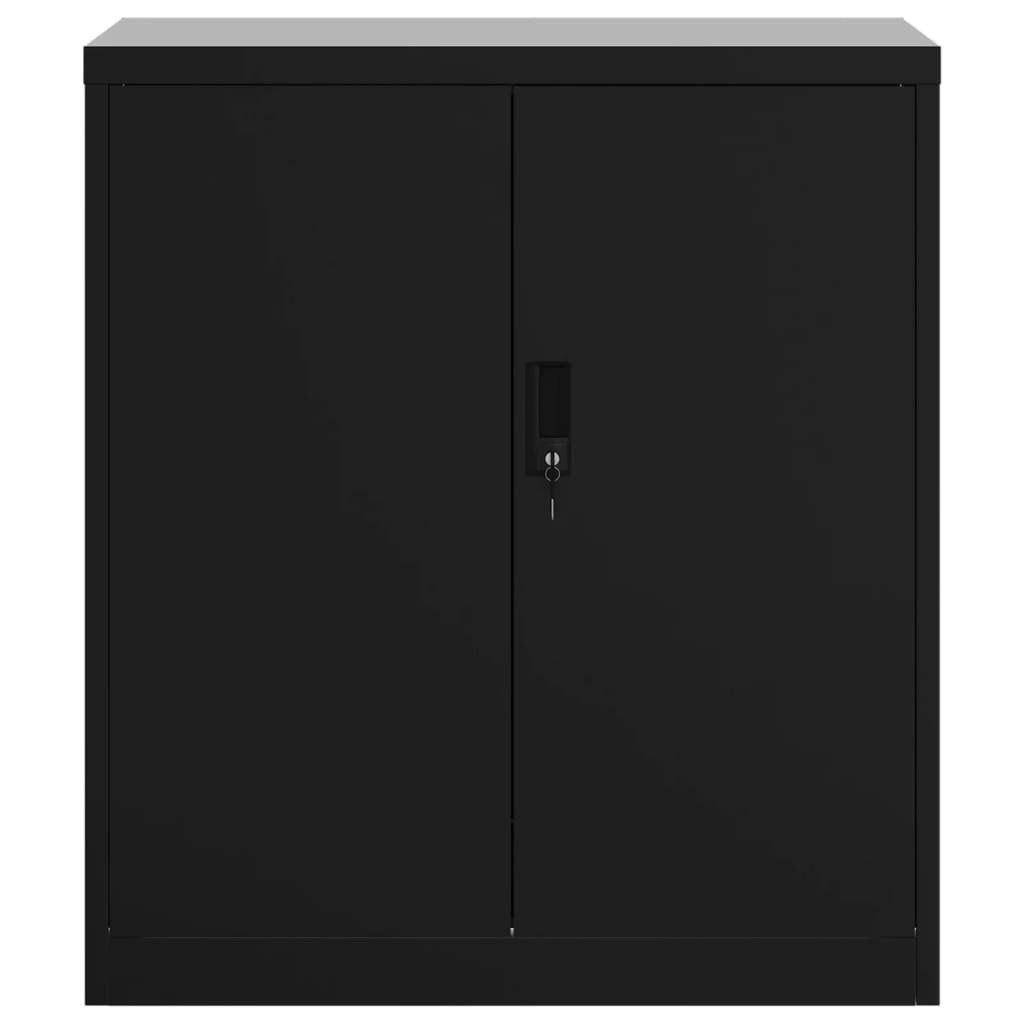 vidaXL File Cabinet Black 31.1"x15.7"x35.4" Steel