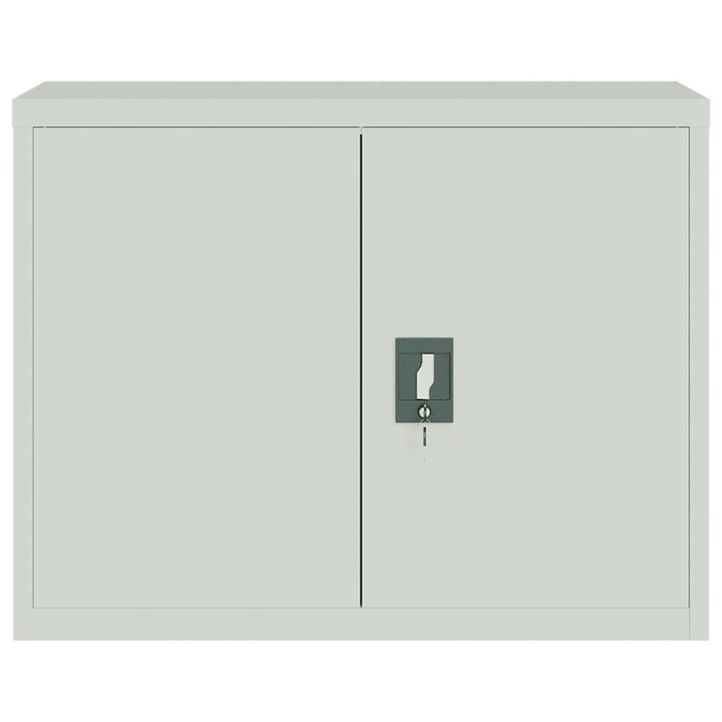 vidaXL File Cabinet Light Gray 35.4"x15.7"x27.6" Steel