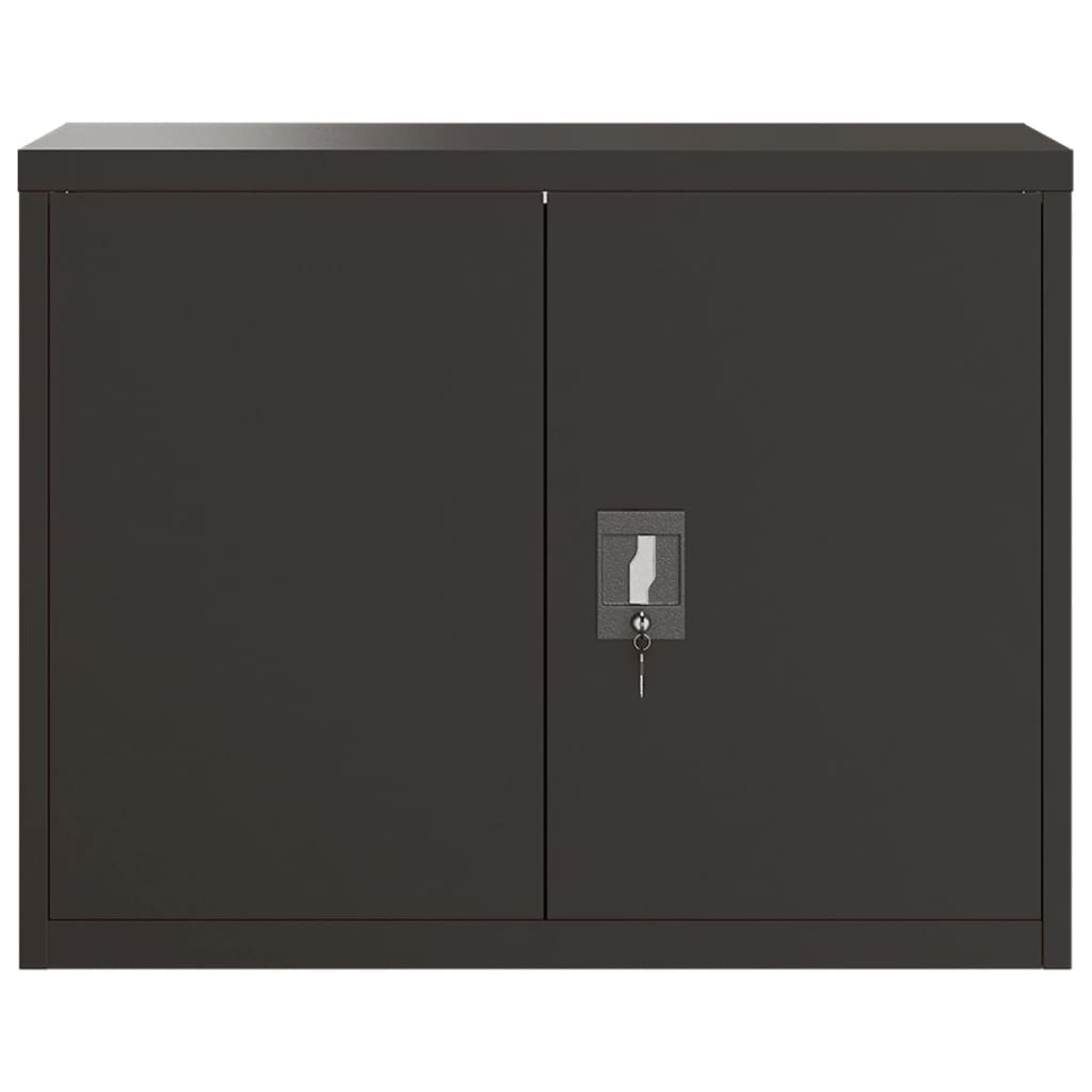 vidaXL File Cabinet Black 35.4"x15.7"x27.6" Steel