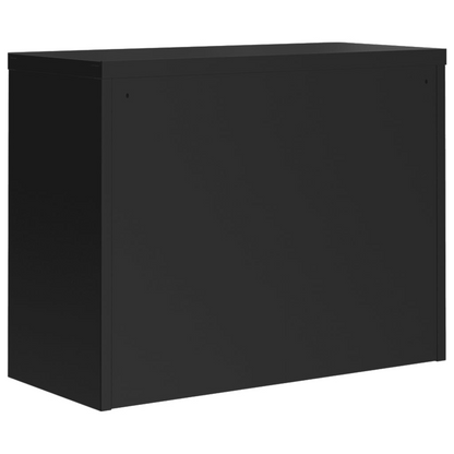 vidaXL File Cabinet Black 35.4"x15.7"x27.6" Steel