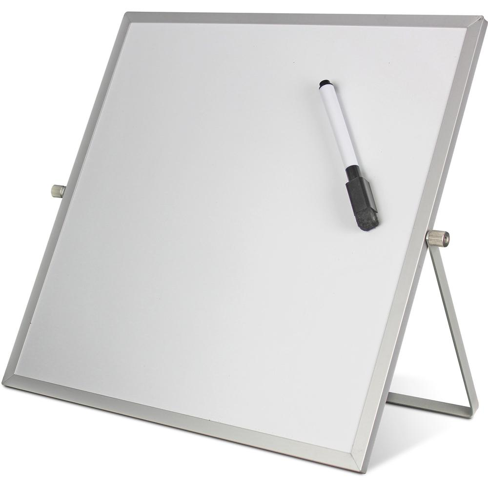 Flipside Dry-Erase Flip Easel - 12" (1 ft) Width x 12" (1 ft) Height - White Surface - 1 Each