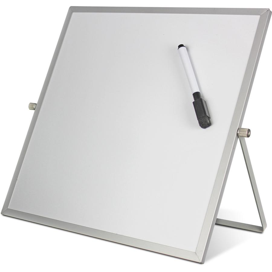 Flipside Dry-Erase Flip Easel - 12" (1 ft) Width x 12" (1 ft) Height - White Surface - 1 Each