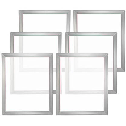 VEVOR Screen Printing Kit, 6 Pieces Aluminum Silk Screen Printing Frames, 20x24inch Silk Screen Printing Frame with 160 Count Mesh, High Tension Nylon Mesh and Sealing Tape for T-shirts DIY Printing