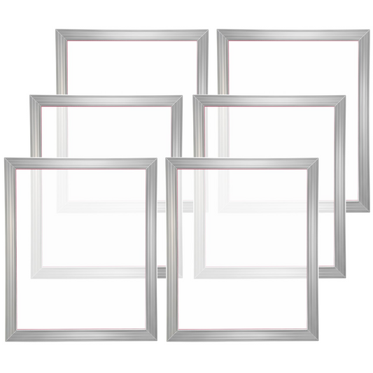 VEVOR Screen Printing Kit, 6 Pieces Aluminum Silk Screen Printing Frames, 20x24inch Silk Screen Printing Frame with 160 Count Mesh, High Tension Nylon Mesh and Sealing Tape for T-shirts DIY Printing