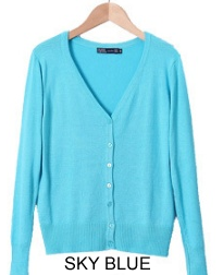 New Year Cardigans Long Sleeves Button Down Style