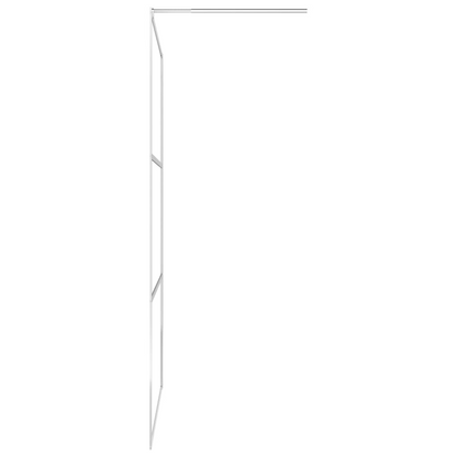 vidaXL Walk-in Shower Wall with Half Frosted ESG Glass 31.5"x76.8"