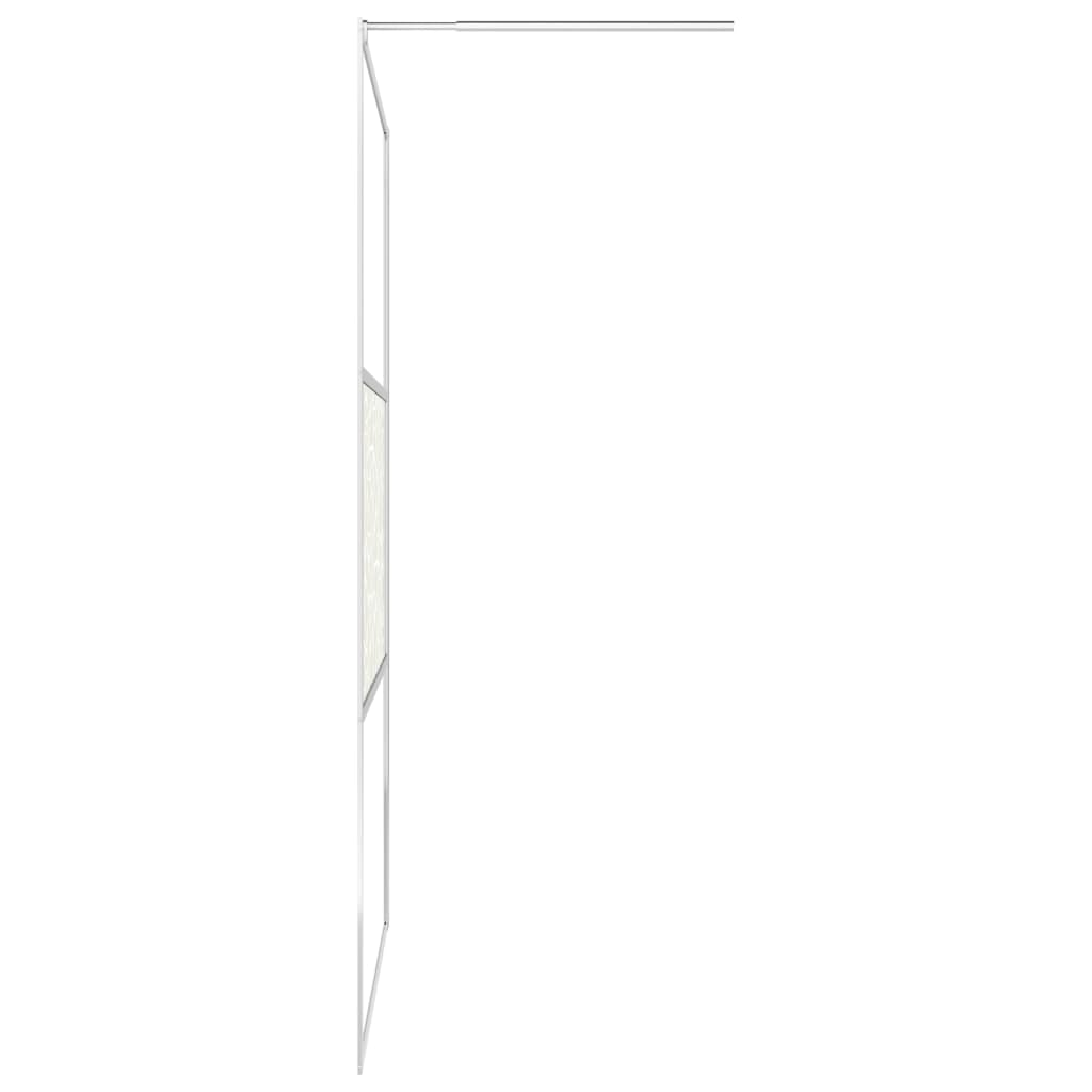 vidaXL Walk-in Shower Wall ESG Glass with Stone Design 35.4"x76.8"