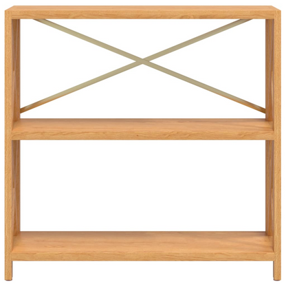 vidaXL 3-Tier Shelf 31.5"x11.8"x30.7" Solid Wood Oak