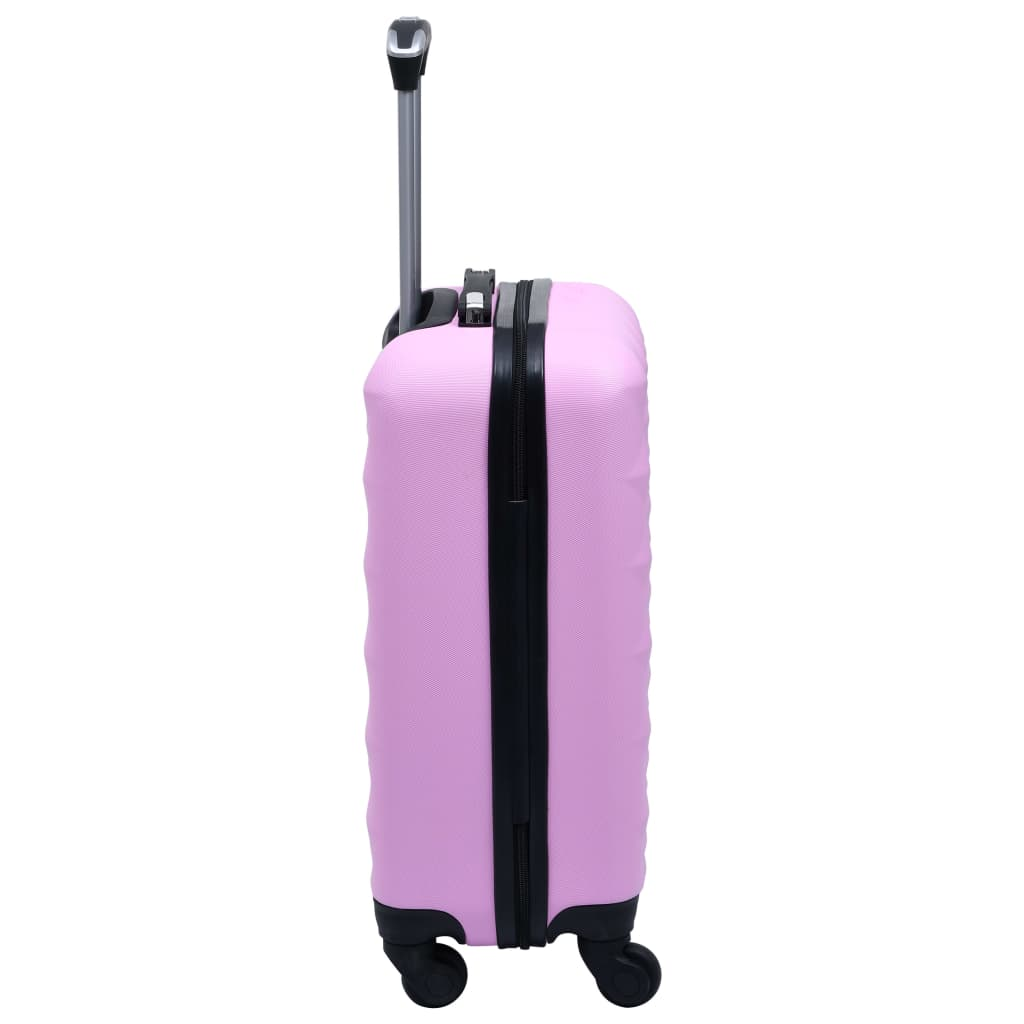 vidaXL Hardcase Trolley Pink ABS