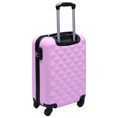 vidaXL Hardcase Trolley Pink ABS