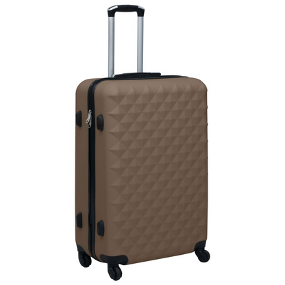 vidaXL Hardcase Trolley Set 2 pcs Brown ABS