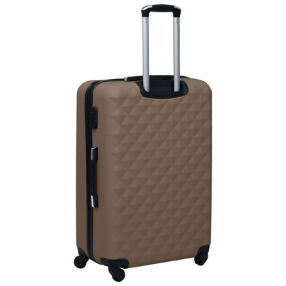 vidaXL Hardcase Trolley Set 2 pcs Brown ABS