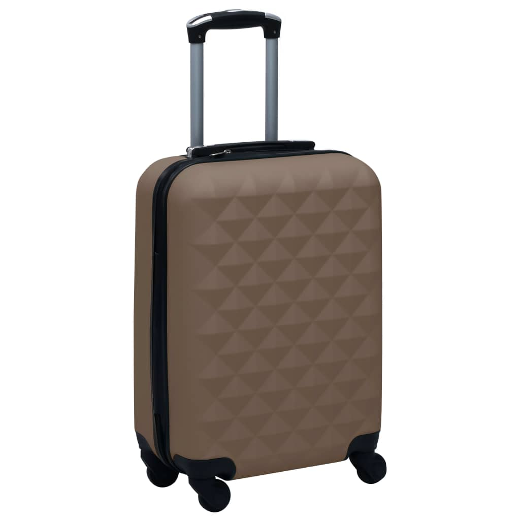 vidaXL Hardcase Trolley Set 2 pcs Brown ABS