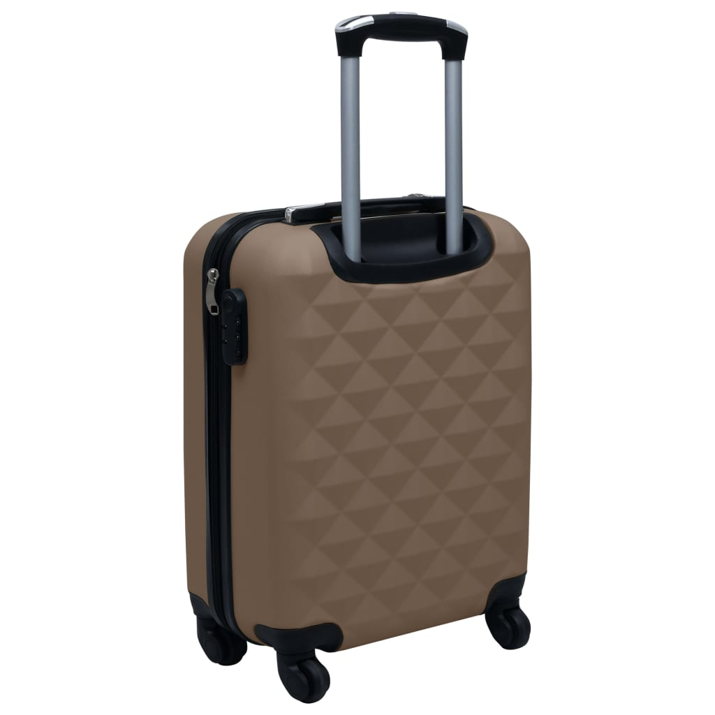 vidaXL Hardcase Trolley Set 2 pcs Brown ABS