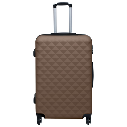 vidaXL Hardcase Trolley Brown ABS