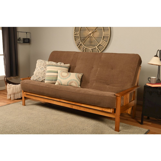 Monterey Frame Queen-Butternut Finish-Marmont Mocha Mattress