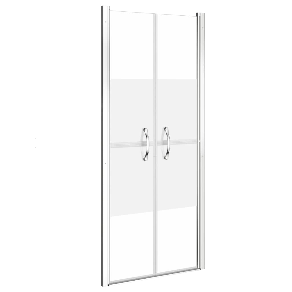 vidaXL Shower Door Half Frosted ESG 39.8"x74.8"