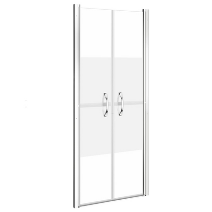 vidaXL Shower Door Half Frosted ESG 39.8"x74.8"