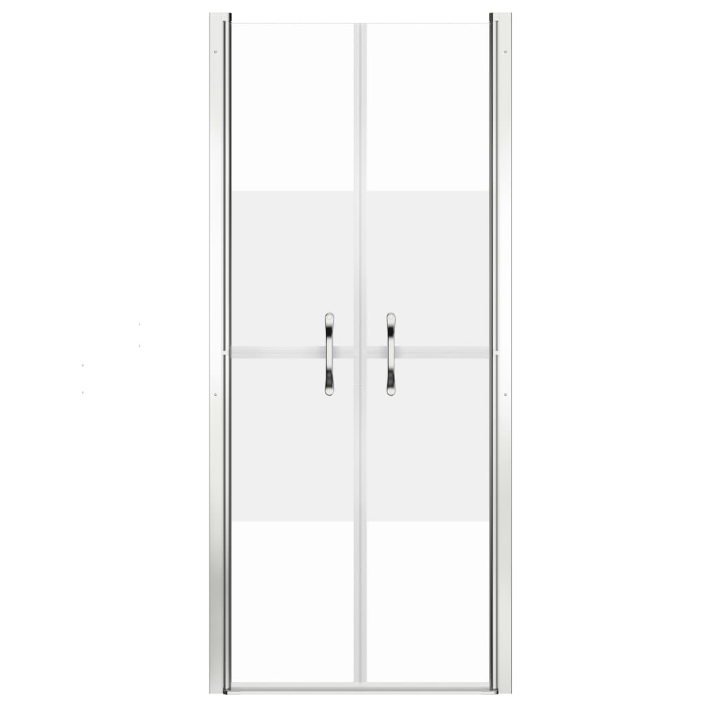 vidaXL Shower Door Half Frosted ESG 39.8"x74.8"