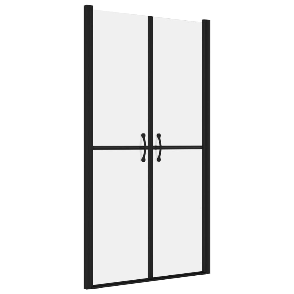 vidaXL Shower Door Frosted ESG (36.6"-37.8")x74.8"