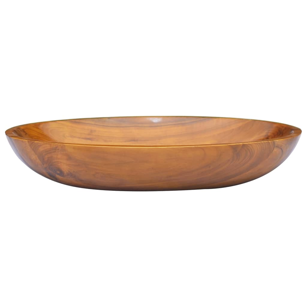 vidaXL Basin Solid Wood Teak 23.6"x15.7"x3.9"