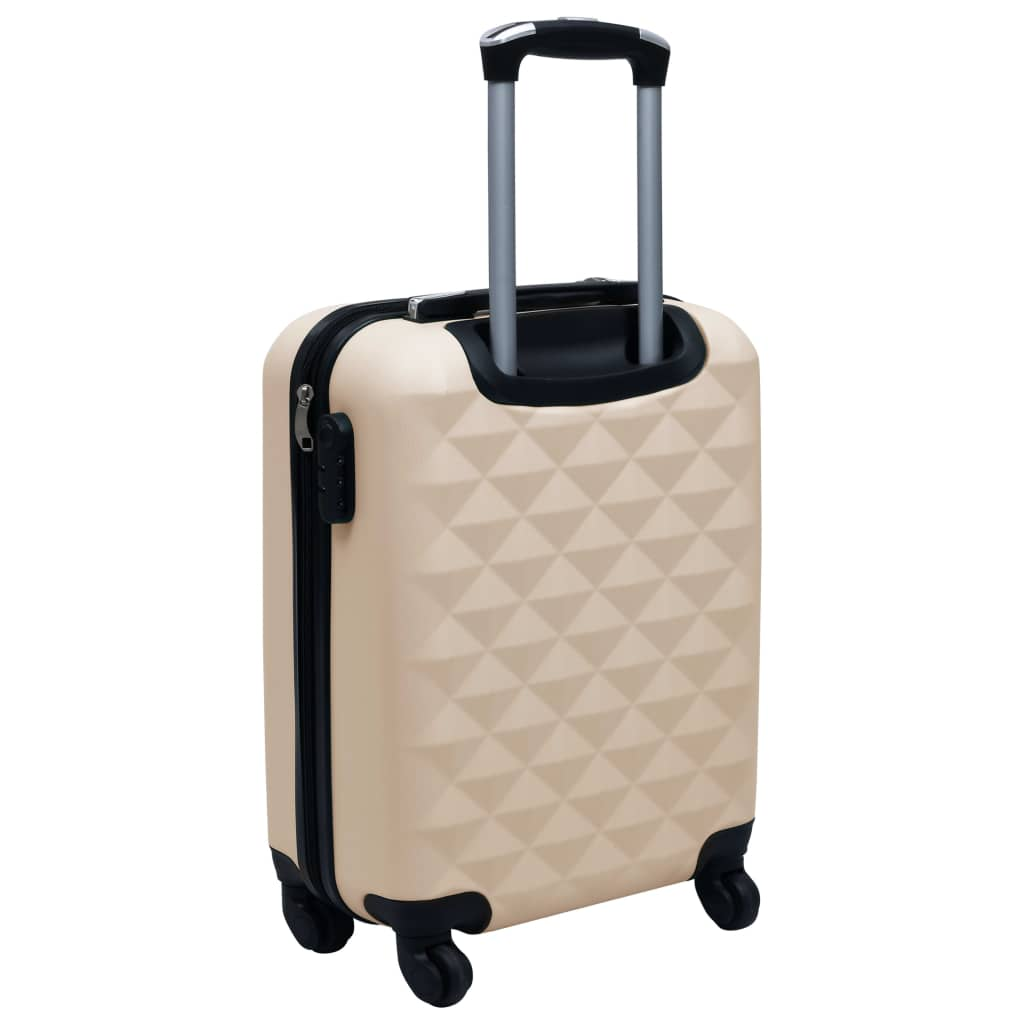 vidaXL Hardcase Trolley Set 2 pcs Gold ABS