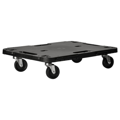 vidaXL Transport Trolleys 5 pcs Black 22.8"x15"x4.7" Polypropylene