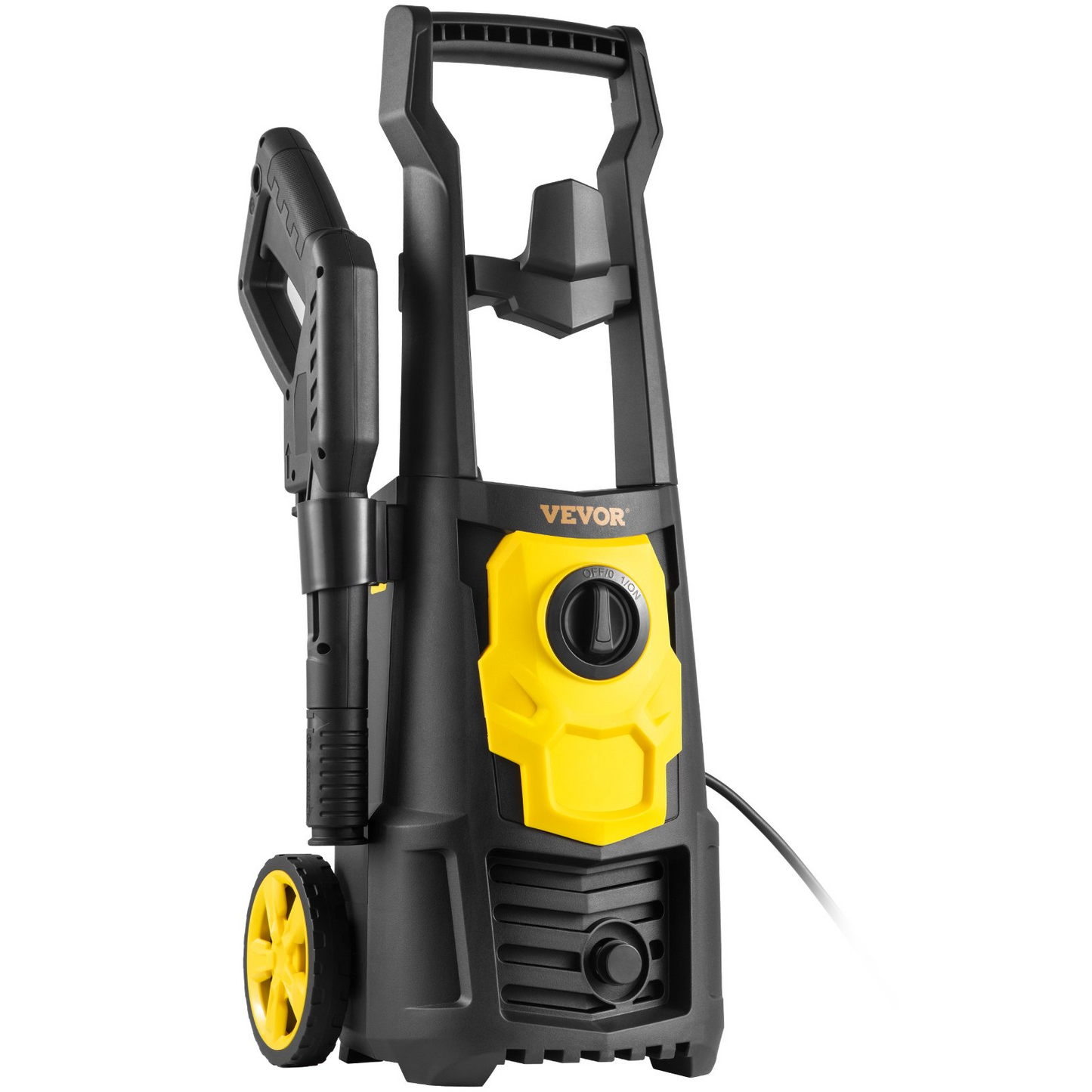 VEVOR Electric Power Washer, 2000 PSI, Max 1.65 GPM Pressure Washer w/ 30 ft Hose & Reel, 5 Quick Connect Nozzles, Foam Cannon, Portable to Clean Patios, Cars, Fences, Driveways, ETL Listed