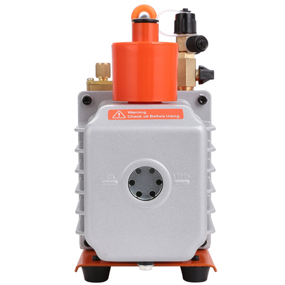 VEVOR 1/2 HP 2 Stage Rotary Vane Vacuum Pump, 7 CFM, 120V Air Conditioning Vacuum Pump, 1/4" SAE Male 3/8" SAE Male 1/2" ACME Male Inlet, for HVAC Repair, Refrigeration Maintenance, Resin Degassing