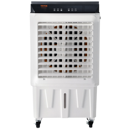 VEVOR Evaporative Air Cooler, 2100 CFM, 135° Oscillating Swamp Cooler with Adjustable 3 Speeds and 12 H Timer, 7 Gal Portable Air Cooler for 750 Sq.ft, Indoor/Outdoor Use