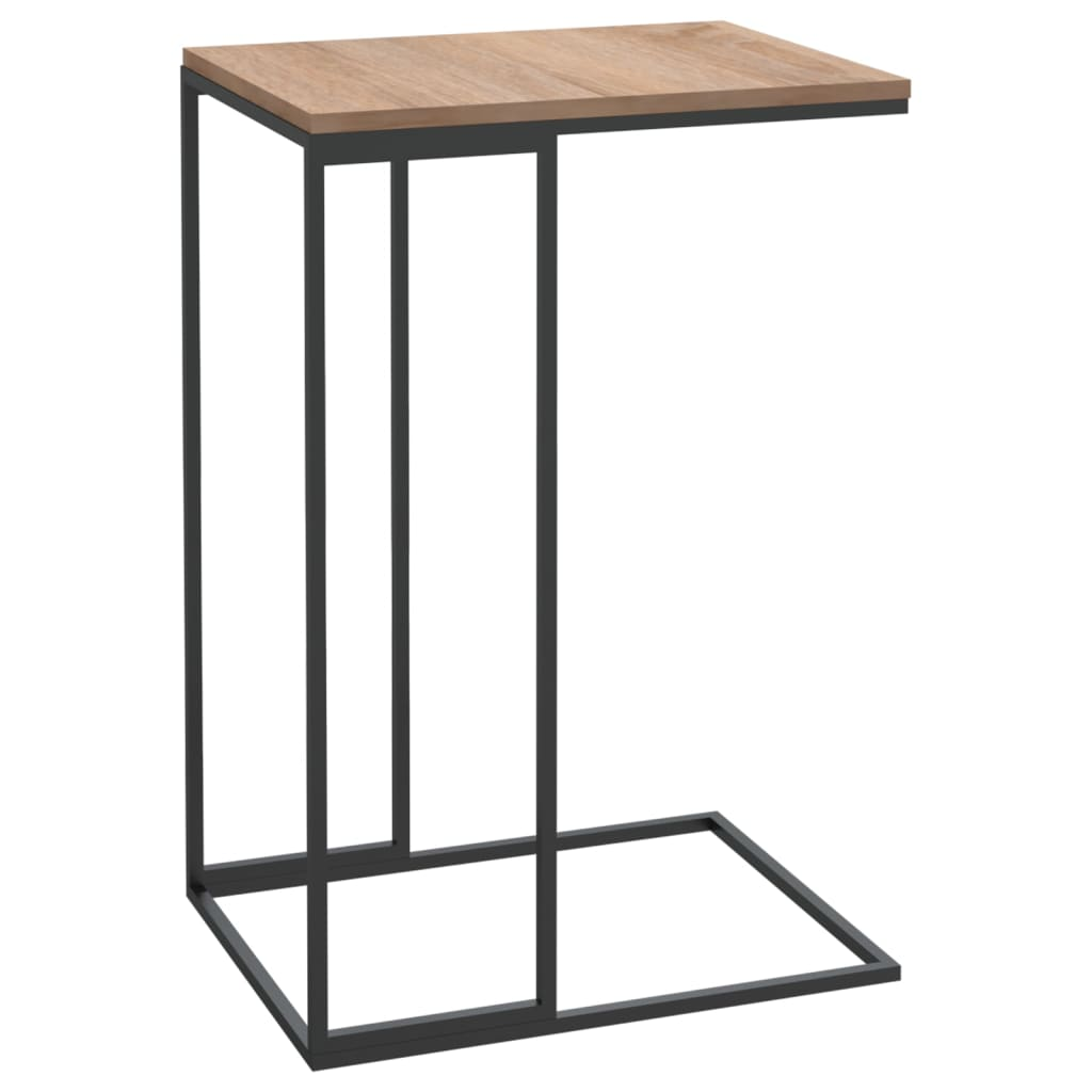 vidaXL Side Table Black 15.7"x11.8"x23.2" Engineered Wood