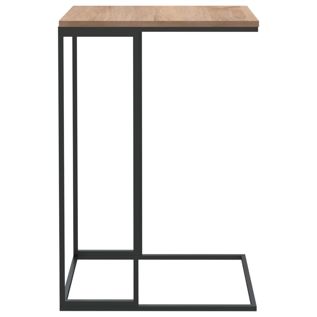 vidaXL Side Table Black 15.7"x11.8"x23.2" Engineered Wood