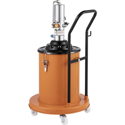 VEVOR Portable 20L Grease Pump Set Electric 5 Gallon Air Operated Grease Pump with 20FT High Pressure Hydraulic Hose