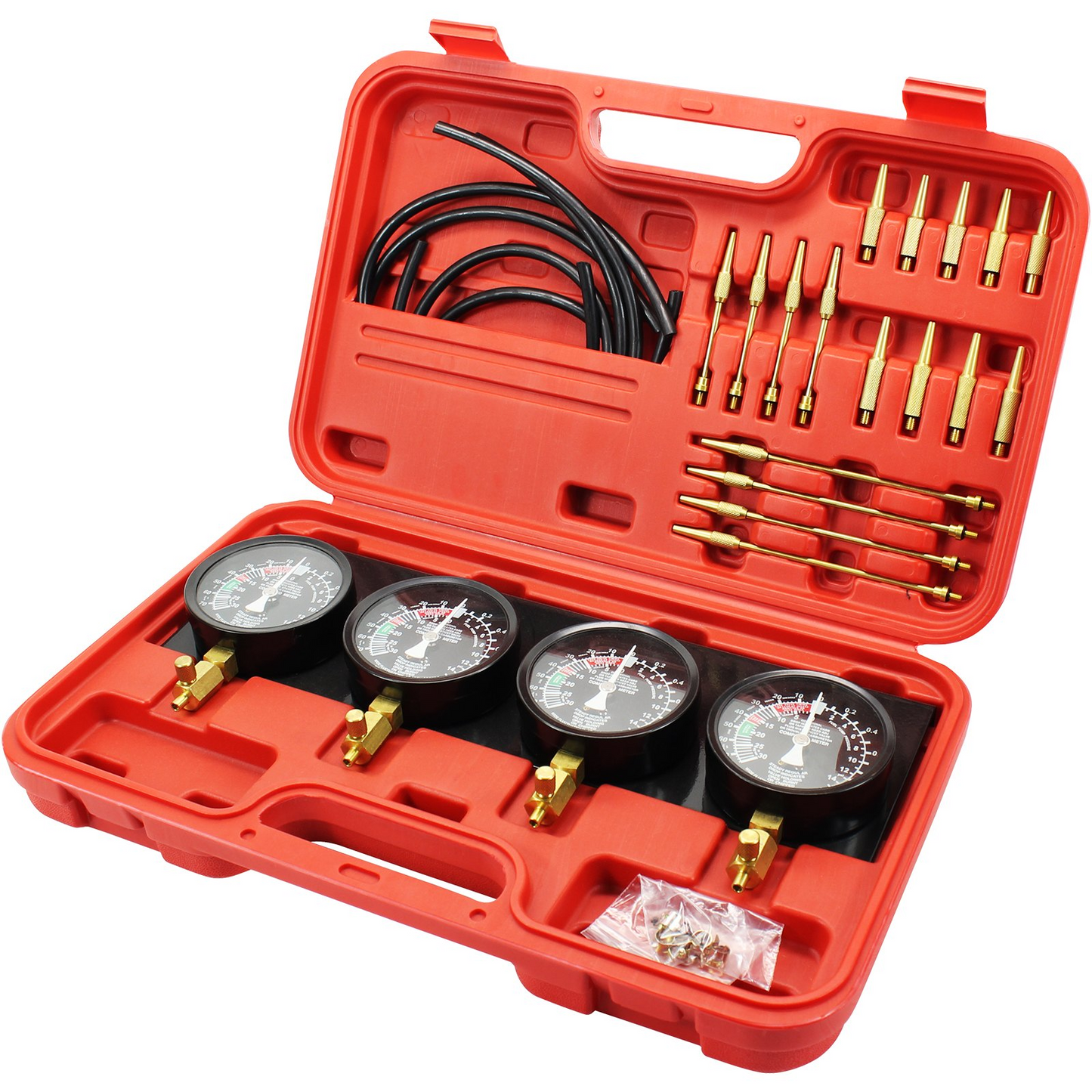 VEVOR Fuel Vacuum Carburetor Synchronize Tool Kit Fuel Vacuum Carburetor Synchronizer carb sync Gauge Set with Rubber Hose