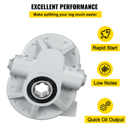 VEVOR Hydraulic Pump 21.2GPM Hydraulic Motor 540RPM Log Splitter 2250PSI Hydraulic Splitter SAE 12 Outlet Port Hydraulic Pump for Log Splitter for Truck Tailgate Lift,Scissor Lift, Dump Trailer