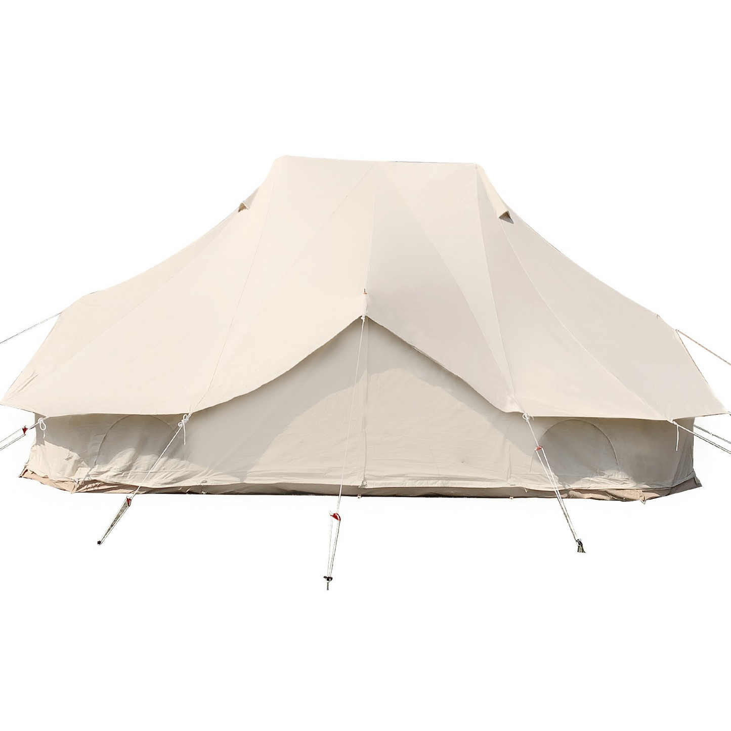 VEVOR 6m Bell Tent 19.7x13.1x9.8 ft Yurt Beige Canvas Tent Cotton Glamping Tents 8-12 Person 4 Season Teepee Tent Portable for Adults Luxury Safari Tent for Family Outdoor Camping Lightweight