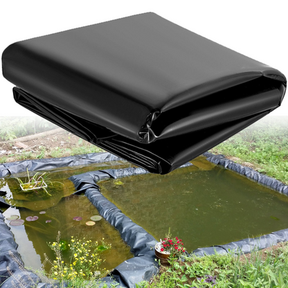 VEVOR LLDPE Pond Liner 15x20 ft, Pond Liner 20 Mil, Fish Pond Liners for Waterfall, Pond and Fish Ponds