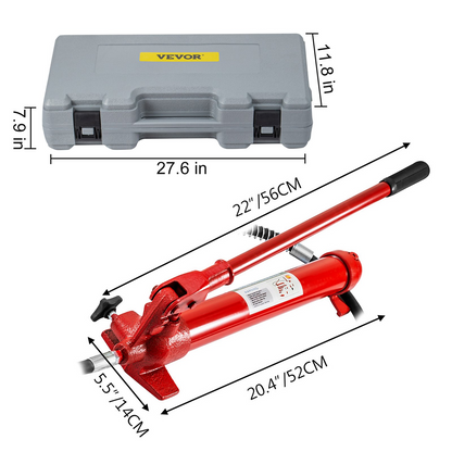 1.4M Porta Power Hydraulic Jack Repair Tool Kit Power Set Auto Tool 12 Ton