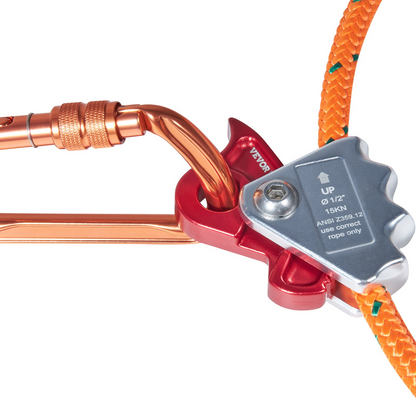 VEVOR Steel Core flipline, 1/2" x 8' Arborist Flipline, Flip Line for Tree Climbing with Alloy Steel Snap Hook, Aluminum Alloy Carabiner and Extra Tool Lanyard, for Arborist, Tree Climbers