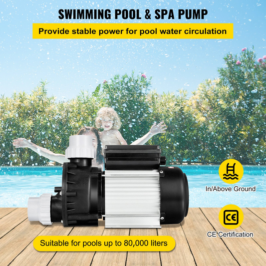 Swimming Pool Pump Water 750W 1HP Self Priming Filter Electric Spa