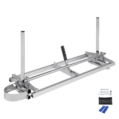 VEVOR Chainsaw Mill, Portable Sawmill 14"-36" Guide Bar, Galvanized Steel Chainsaw Planking Mill with 0.2"-11.81" Cutting Thickness, Wood Lumber Cross Cutting Saw Mill for Builders and Woodworkers