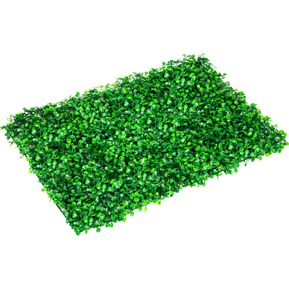 VEVOR Artificial Boxwood Panel UV 10pcs Boxwood Hedge Wall Panels Artificial Grass Backdrop Wall 24X16" 4cm Green Grass Wall Fake Hedge for Decor Privacy Fence Indoor Outdoor Garden Backyard