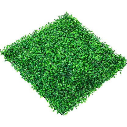 VEVOR Artificial Boxwood Panel UV 24pcs Boxwood Hedge Wall Panels Artificial Grass Backdrop Wall 10" X 10" 4 cm Green Grass Wall, Fake Hedge for Decor Privacy Fence Indoor, Outdoor Garden Backyard