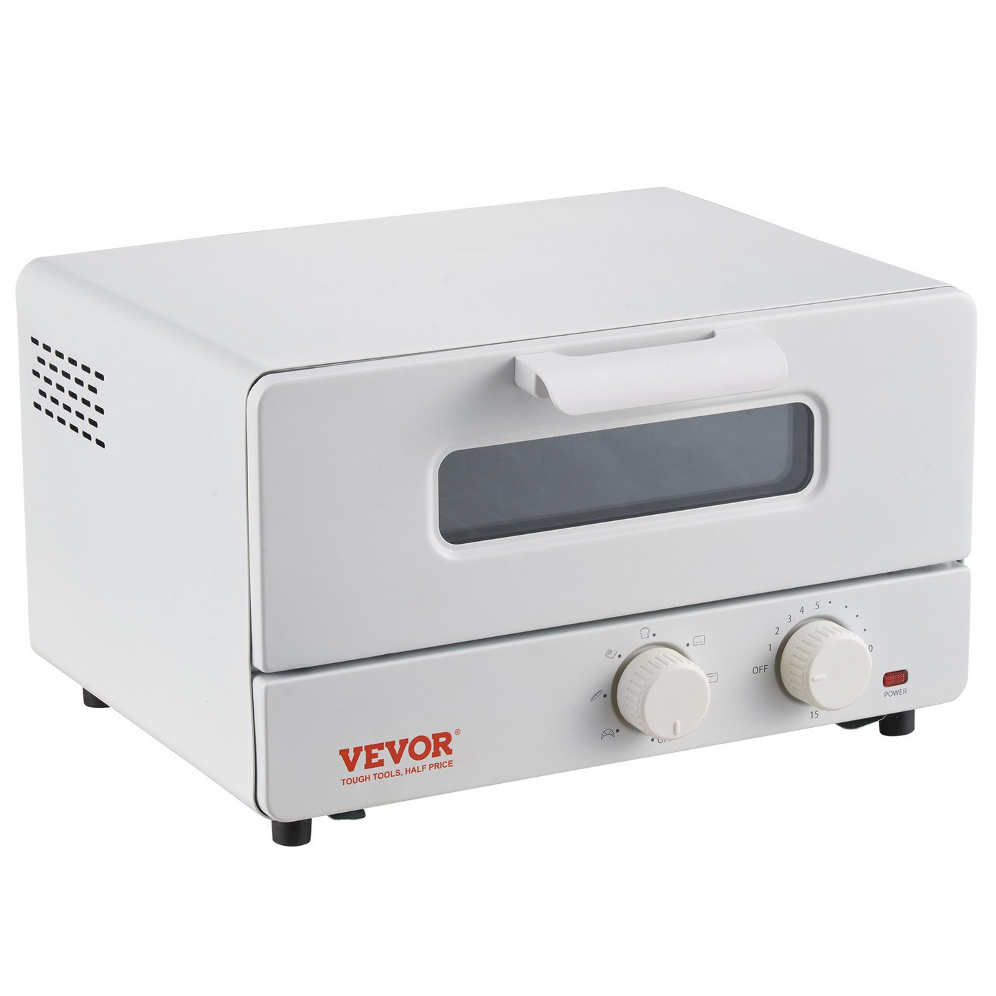 VEVOR Steam Oven Toaster, 12L Countertop Convection Oven, 1300W 5 In 1 Steam Toaster Oven, 7 Cooking Modes Air Fryer Convection Oven Combo with Baking Grill, Ash Tray for Sandwich, Bread, Pizza