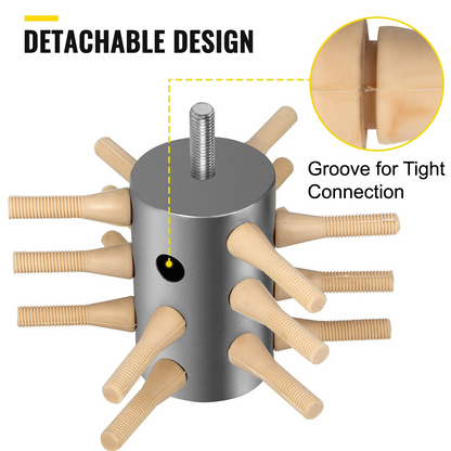 VEVOR Chicken Plucker Drill Attachment, Stainless Steel Drill Chicken Plucker, 18 Fingers Chicken Feather Plucker Machine, 0.4 Inches Shank Poultry Defeathering Machine for Small Chicken Quail Pigeon