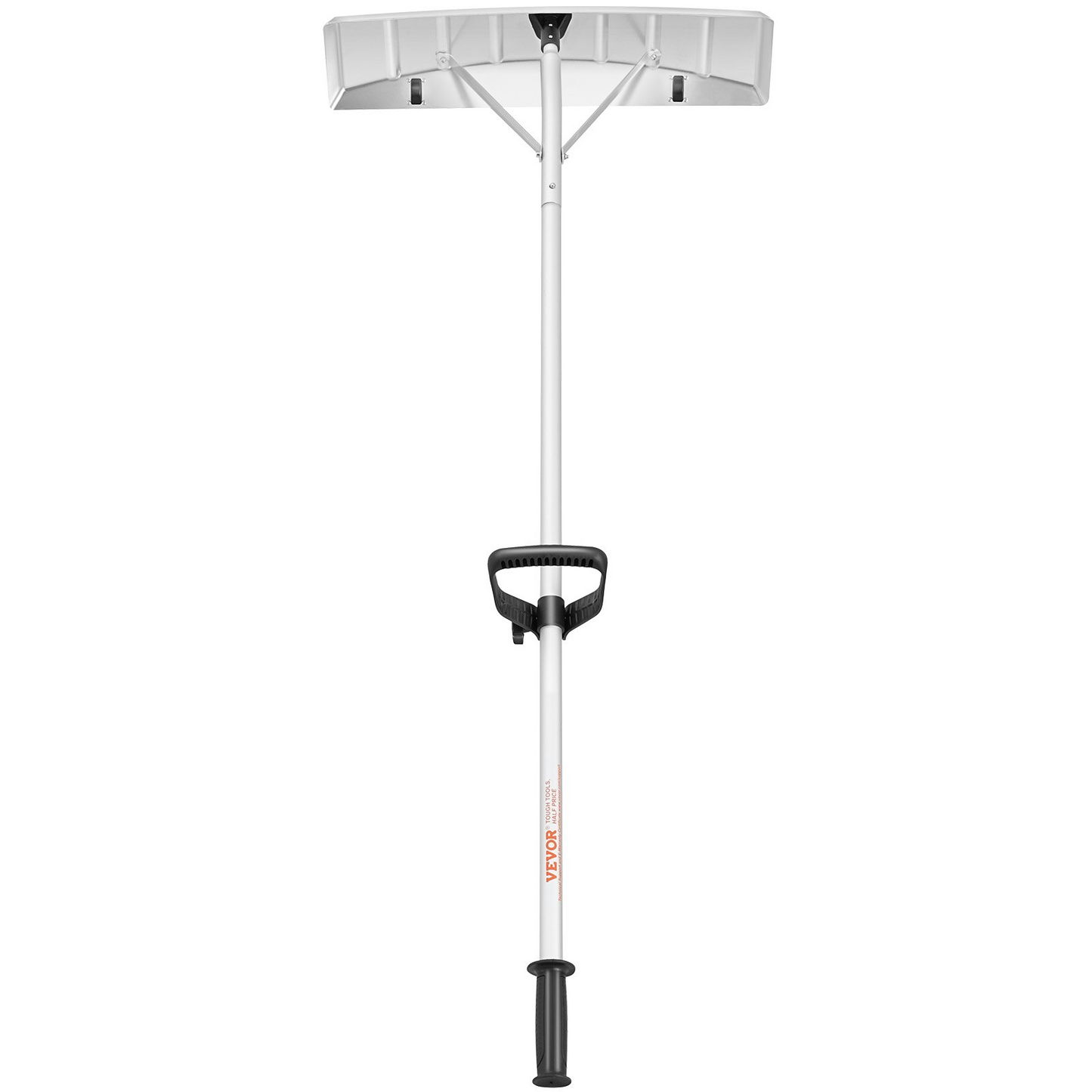 VEVOR Snow Roof Rake, 25" Blade Snow Removal Tool, 21ft Reach Aluminium Roof Shovel, Roll Wheels for Roof Protection, Anti-Slip Handle Grip, Easy to Setup & Use for House Roof, Car Snow, Wet Leaves