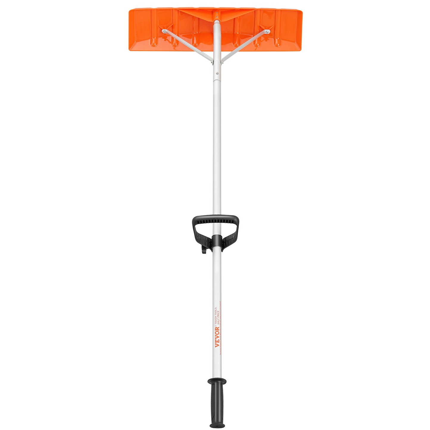 VEVOR Snow Roof Rake, 25" Plastic Blade Snow Removal Tool, 21ft Reach Aluminium Handle, Superior Roof Shovel with Anti-Slip Handle Grip, Easy to Setup & Use for House Roof, Car Snow, Wet Leaves