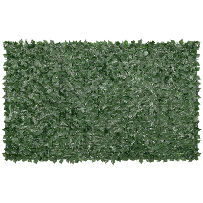 VEVOR Ivy Privacy Fence, 59 x 118in Artificial Green Wall Screen, Greenery Ivy Fence with Mesh Cloth Backing and Strengthened Joint, Faux Hedges Vine Leaf Decoration for Outdoor Garden, Yard, Balcony