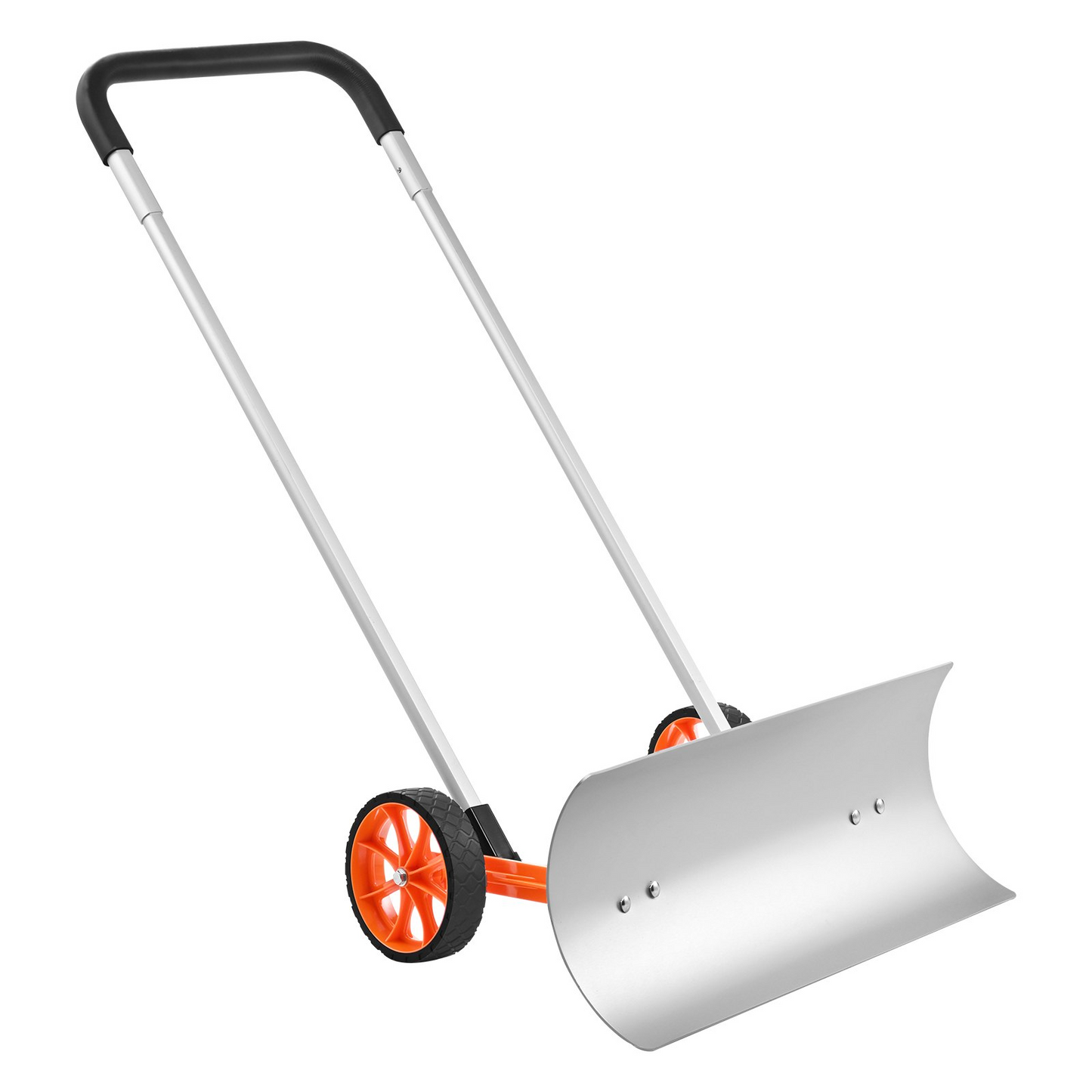 VEVOR Snow Shovel with Wheels, 30 inch Snow Shovel for Driveway, Metal Snow Shovel Pusher for Snow Removal, Heavy Duty Shovel Pusher with Wide Blade and U-shaped Aluminum Alloy Handle