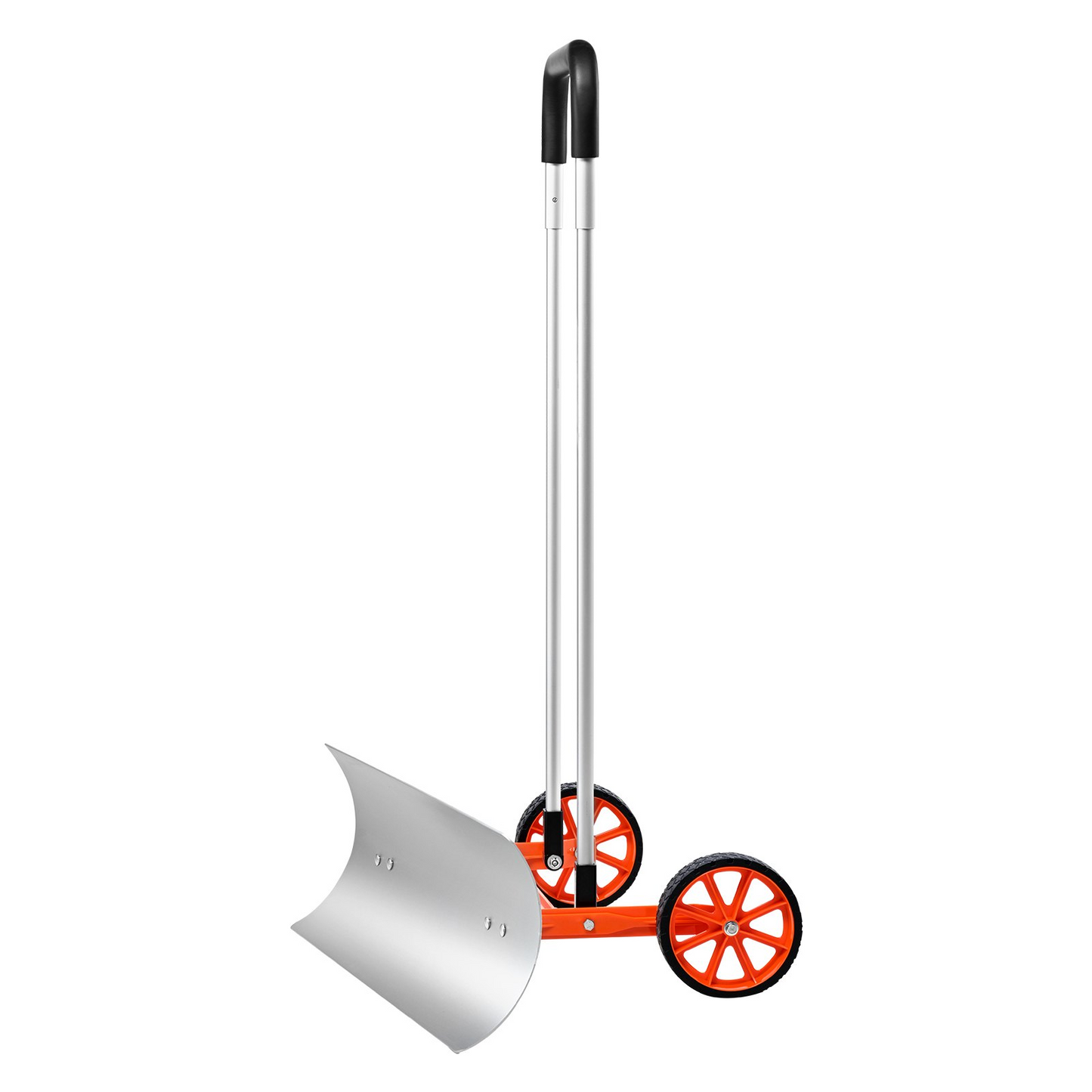 VEVOR Snow Shovel with Wheels, 30 inch Snow Shovel for Driveway, Metal Snow Shovel Pusher for Snow Removal, Heavy Duty Shovel Pusher with Wide Blade and U-shaped Aluminum Alloy Handle